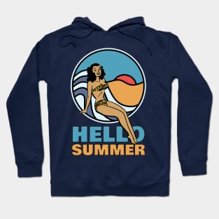 Retro Beach Beautiful Summer Hoodie